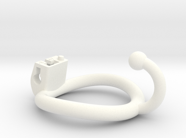 Cherry Keeper Ring - 47mm -8° Ball Hook in White Processed Versatile Plastic