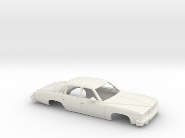 1/25 1976 Pontiac LeMans Sedan Shell in White Natural Versatile Plastic