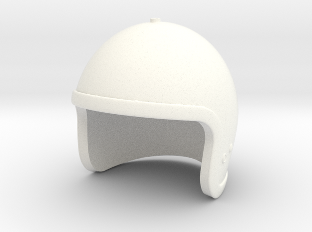 Jet Pack Helmet - 1/6 scale in White Processed Versatile Plastic