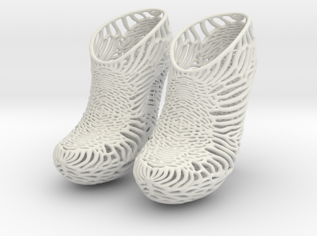 Mycelium Heel Shoes Women's US Size 13 in White Natural Versatile Plastic