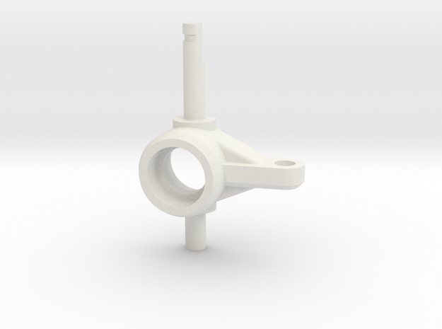Right Steering Knuckle in White Natural Versatile Plastic