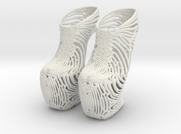 Mycelium Wedge Shoes Women's US Size 13 in White Natural Versatile Plastic