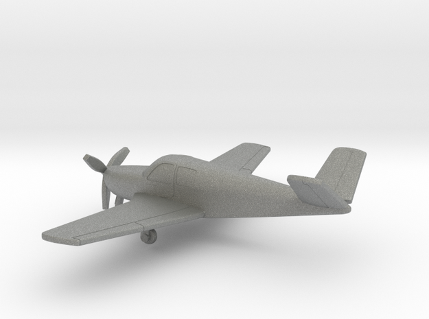 Beechcraft C35 Bonanza in Gray PA12: 1:144