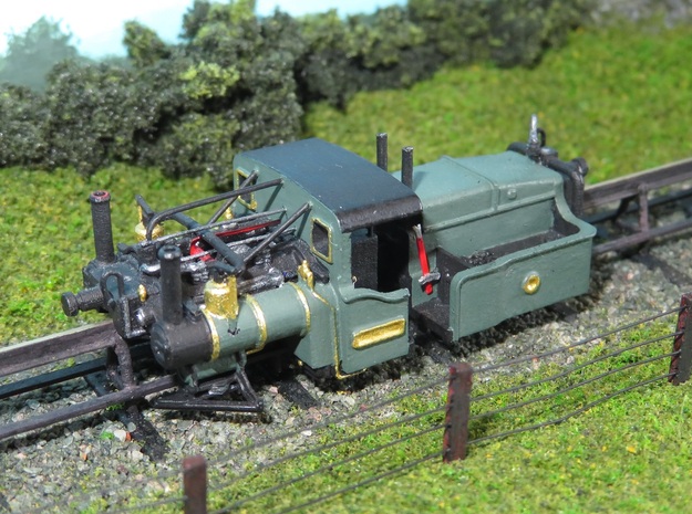 Listowel Lartigue Locomotive As-Built (N Scale) in Smooth Fine Detail Plastic