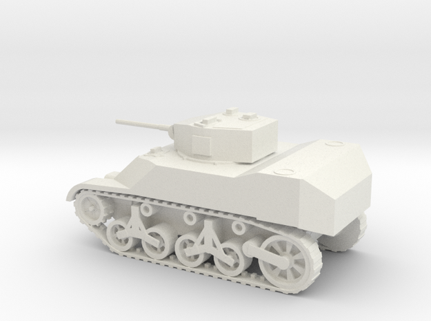1/48 Scale M5A1 Light Tank in White Natural Versatile Plastic