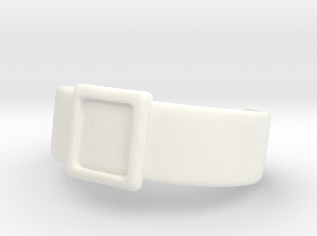 Space Pirate Belt VINTAGE/Origins in White Processed Versatile Plastic