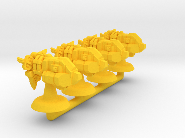 Bison Class Strike Frigate- 1:20000 in Yellow Processed Versatile Plastic