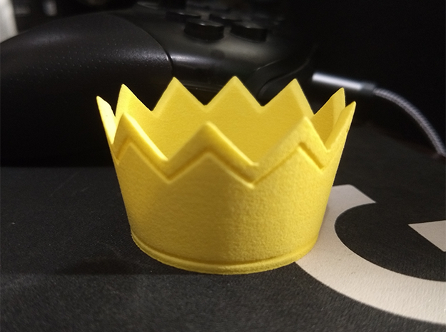 Fall Guys Crown in Yellow Processed Versatile Plastic