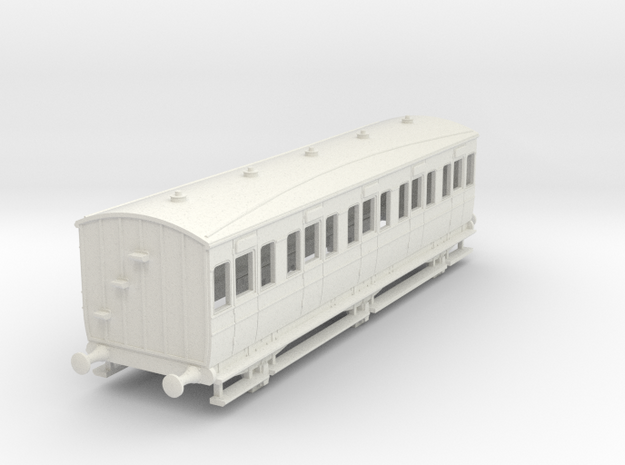o-87-lyr-6-wheel-d7-8-coach in White Natural Versatile Plastic