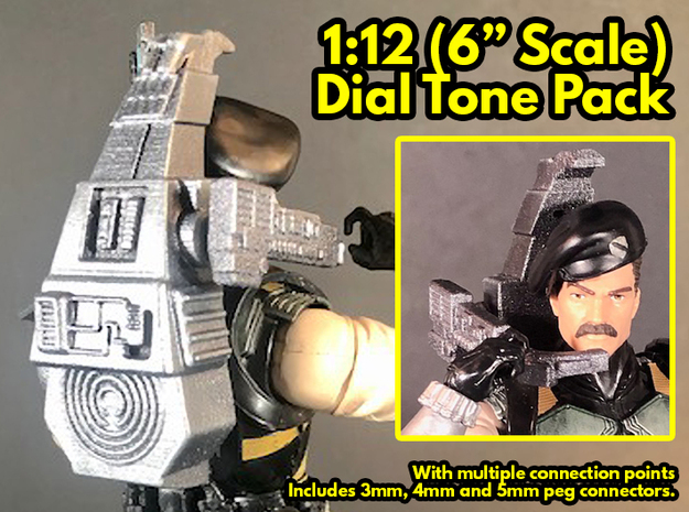 Dial-Tone Pack, 1:12 Scale in White Natural Versatile Plastic