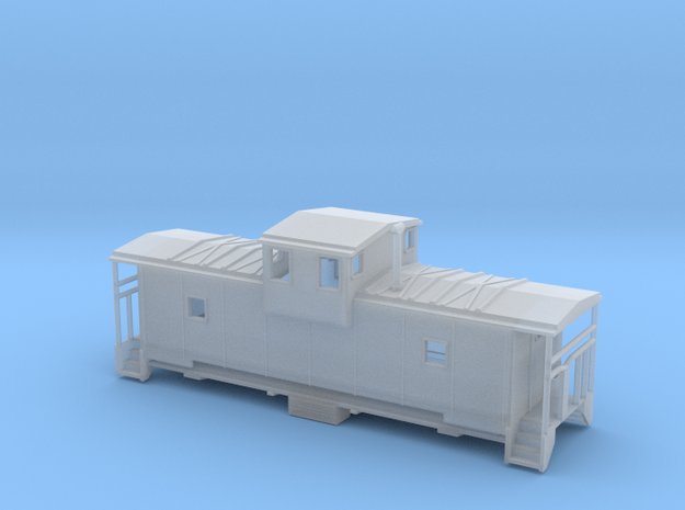Frisco Caboose - Zscale in Smooth Fine Detail Plastic