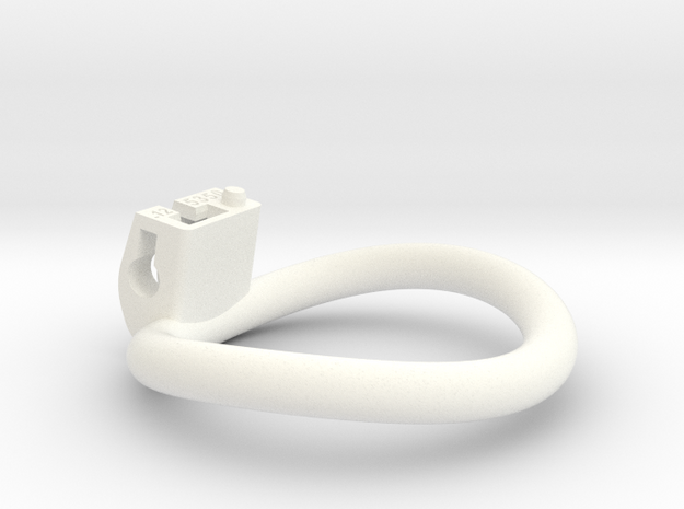 Cherry Keeper Ring - 53x50mm Wide Oval -12°~51.5mm in White Processed Versatile Plastic