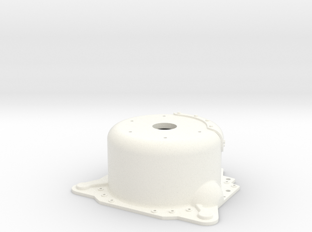 1/8 Lenco 8.125" Dp Bellhousing (With Starter Mnt) in White Processed Versatile Plastic