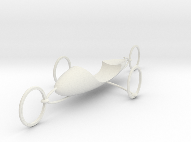 Vehicle prototype.v.001 in White Natural Versatile Plastic
