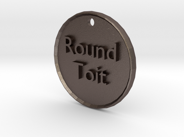 roundtoit in Polished Bronzed Silver Steel