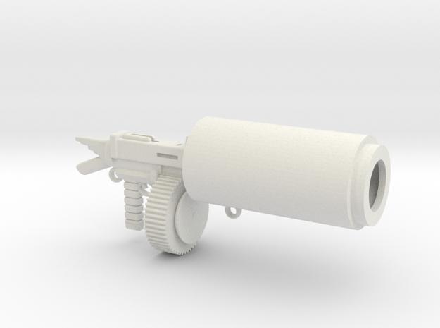 Salvation 93 Caliber Blaster by Mignola Robotics in White Natural Versatile Plastic