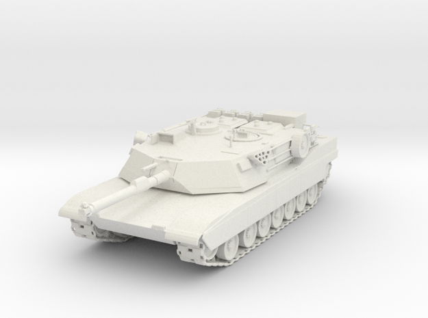 1/48 Scale M1A1 Abrams 120mm Tank in White Natural Versatile Plastic