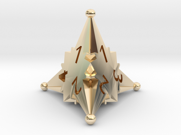 D4 Balanced - Starlight (Gold Plated) in 14k Gold Plated Brass