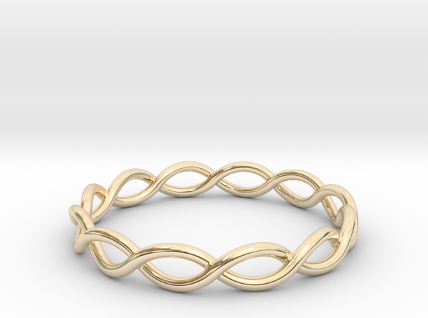 Twisting Ring in 14K Yellow Gold