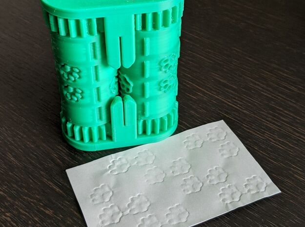 card embosser(footstamps) in White Natural Versatile Plastic