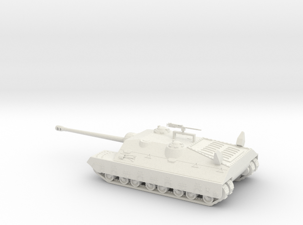 1/48 Scale T28 Super Heavy Tank in White Natural Versatile Plastic