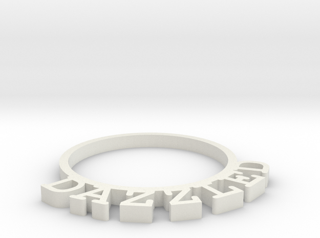 D&D Condition Ring, Dazzled in White Natural Versatile Plastic