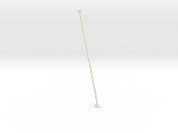 1/20 DKM Schnellboot Flag Pole in White Natural Versatile Plastic