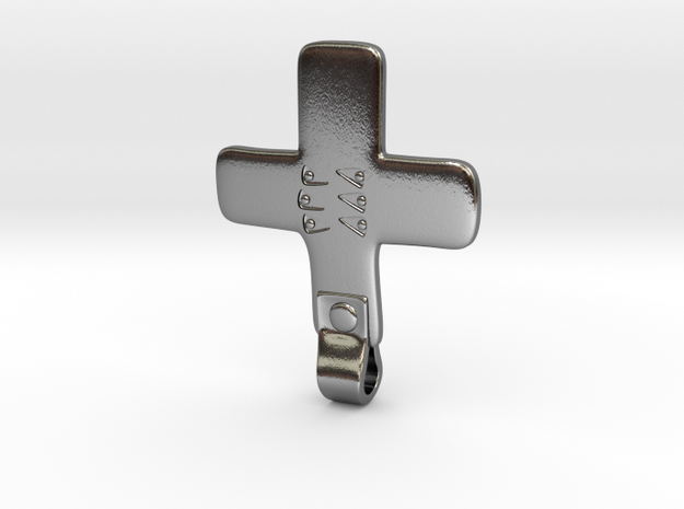 Cross Pendant from Gnezdovo Dn4 Grave in Polished Silver