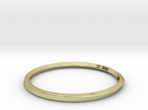 Mobius Bracelet - 90 in 18k Gold Plated Brass: Small