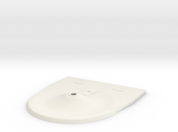 1000 TOS Larson class saucer bottom in White Natural Versatile Plastic