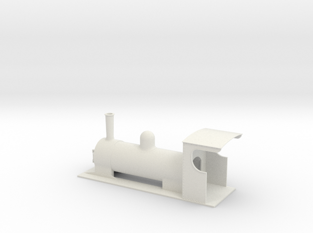 On16.5 colonial style tender loco 1 in White Natural Versatile Plastic