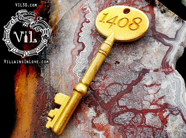1408 Poster KEY⛧ VIL ⛧ in Polished Gold Steel