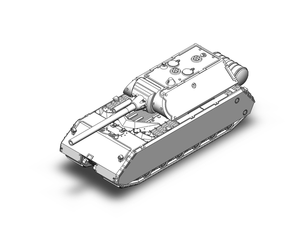 Maus Panzerkampfwagen VIII in Tan Fine Detail Plastic: 1:400