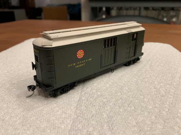 HO Pacific Electric / USMC Portable Substation in Tan Fine Detail Plastic