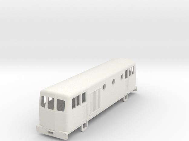 009 Bo-Bo dual cab diesel loco with portholes  in White Natural Versatile Plastic