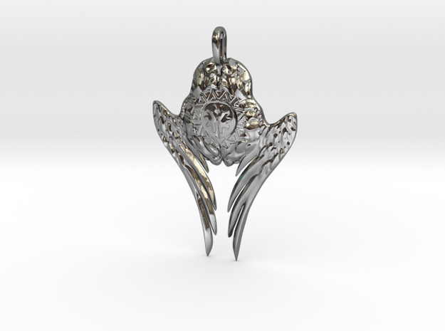winged intellect in Fine Detail Polished Silver