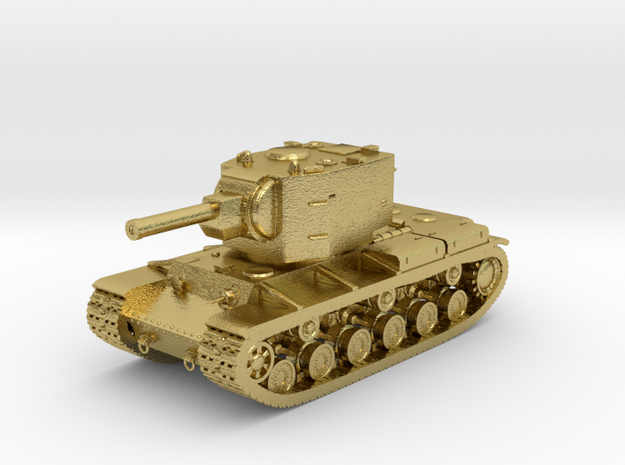 Tank - KV-2 - size Large in Natural Brass