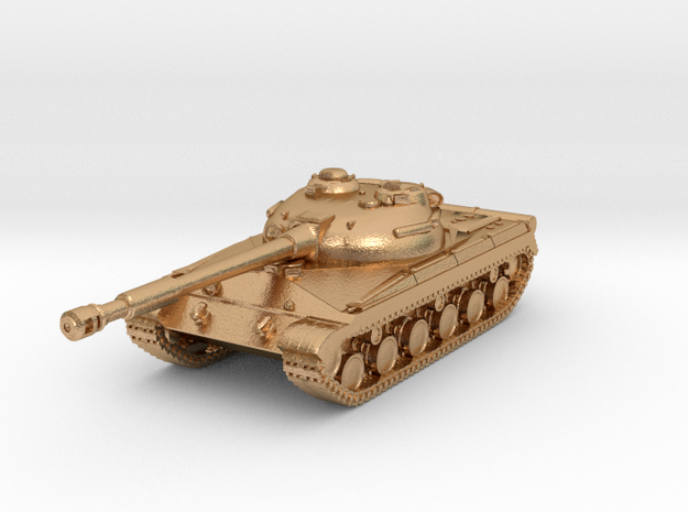 Tank - T-64 - Object 430 - scale 1:220 in Natural Bronze