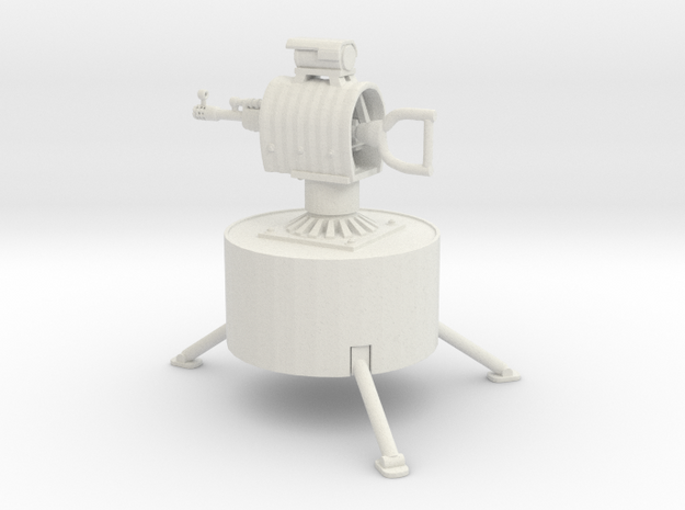 The auto turret from rust in White Natural Versatile Plastic: Small