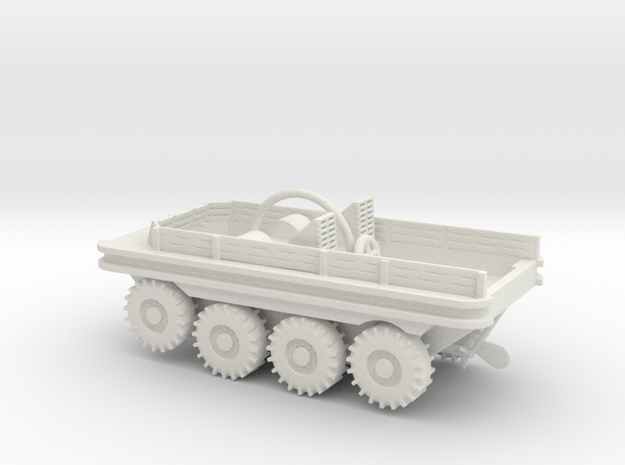 1/100 Scale Terrapin amphibious vehicle in White Natural Versatile Plastic