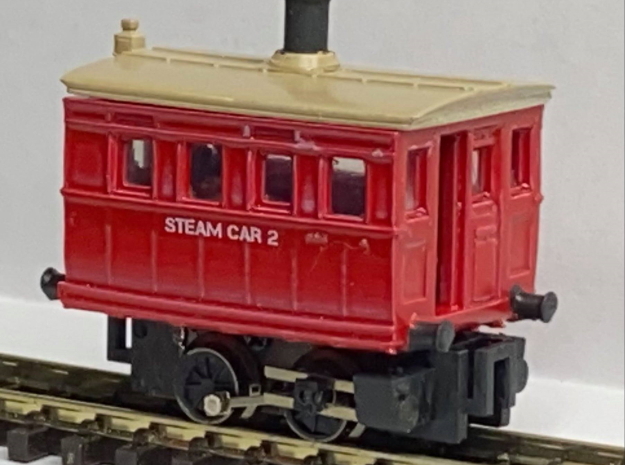 VR N Scale Rowan Steam Car 2 in Tan Fine Detail Plastic