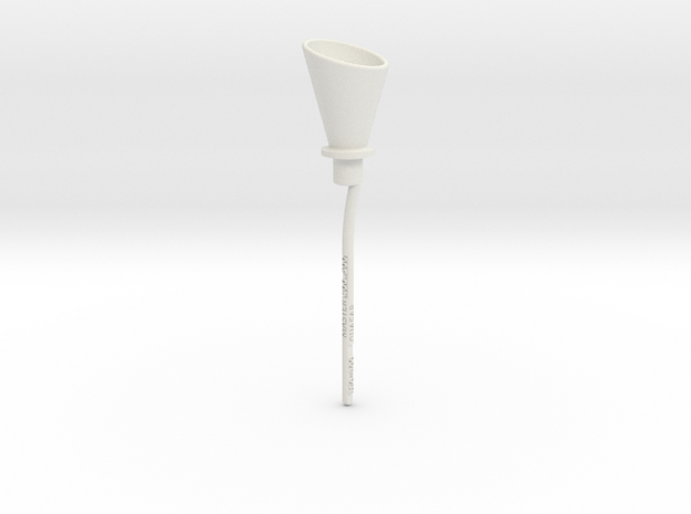 Transmission funnel in White Natural Versatile Plastic