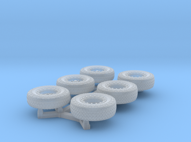Dune Buggy Tires 1/64 scale in Smooth Fine Detail Plastic
