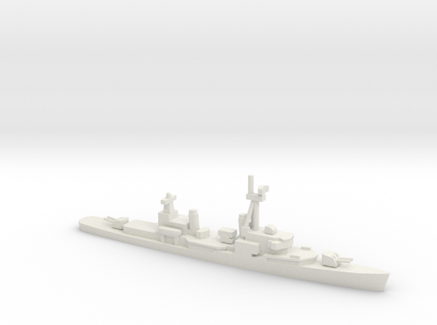 Gearing-class destroyer (FRAM 1B), 1/1250 in White Natural Versatile Plastic