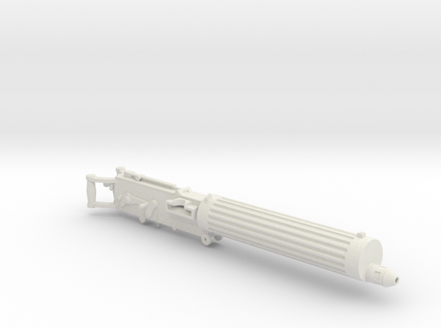 1/10 scale Vickers Heavy Machine Gun in White Natural Versatile Plastic