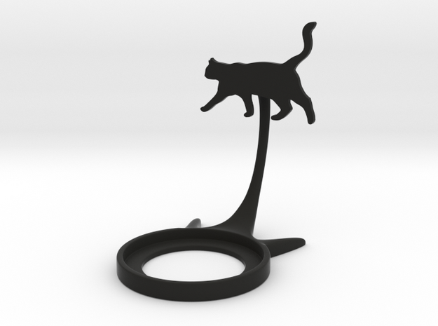 Animal Cat Walk in Black Natural Versatile Plastic