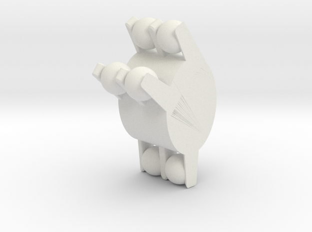 lego bionicle titan leg/hand piece in White Natural Versatile Plastic