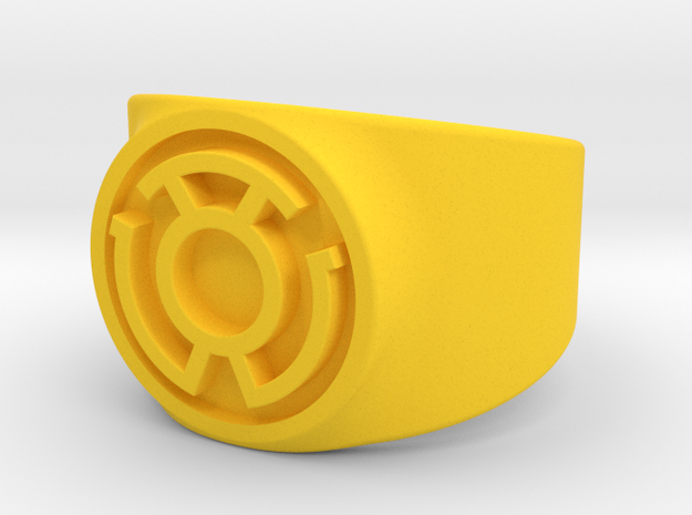 GL - Yellow Lantern (Fear) Comic Style in Yellow Processed Versatile Plastic: 10 / 61.5