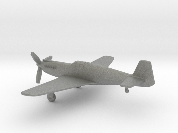 North American P-51A Mustang I in Gray PA12: 1:160 - N