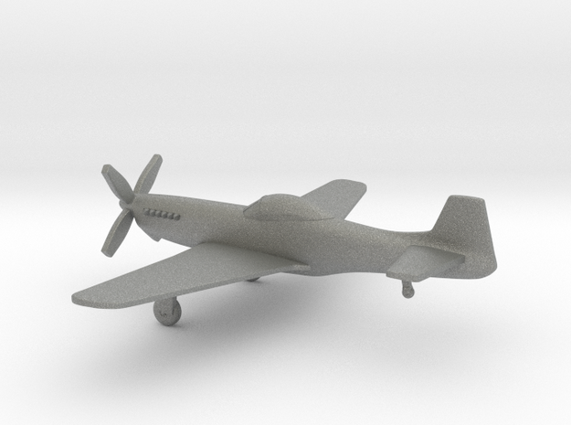 North American P-51D Mustang IV in Gray PA12: 1:160 - N
